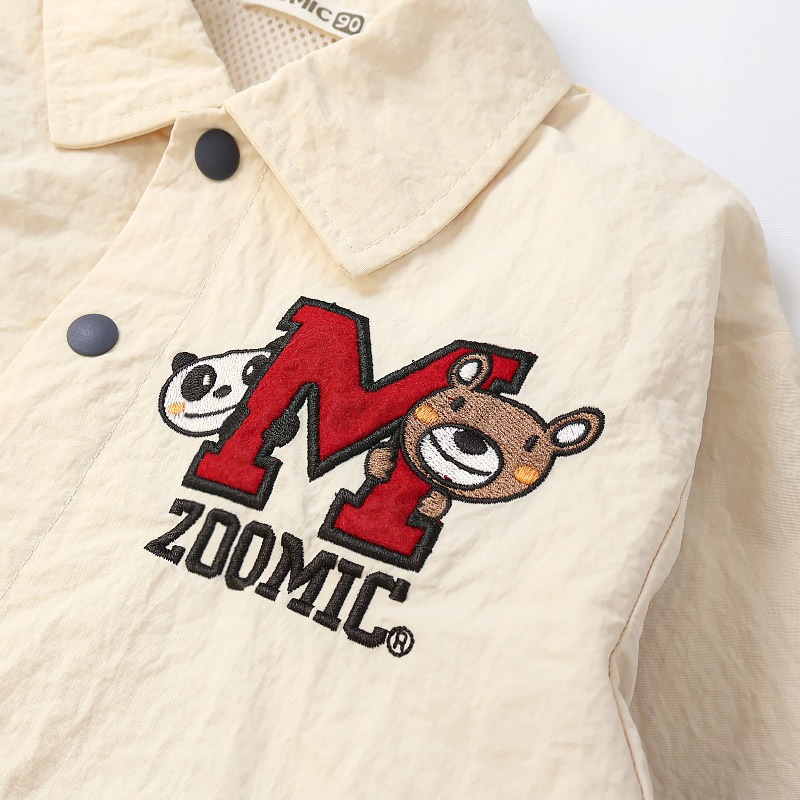 アップリケ刺繍コーチジャケット【ZOOMICズーミック】