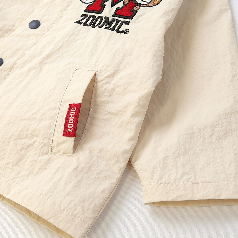 アップリケ刺繍コーチジャケット【ZOOMICズーミック】