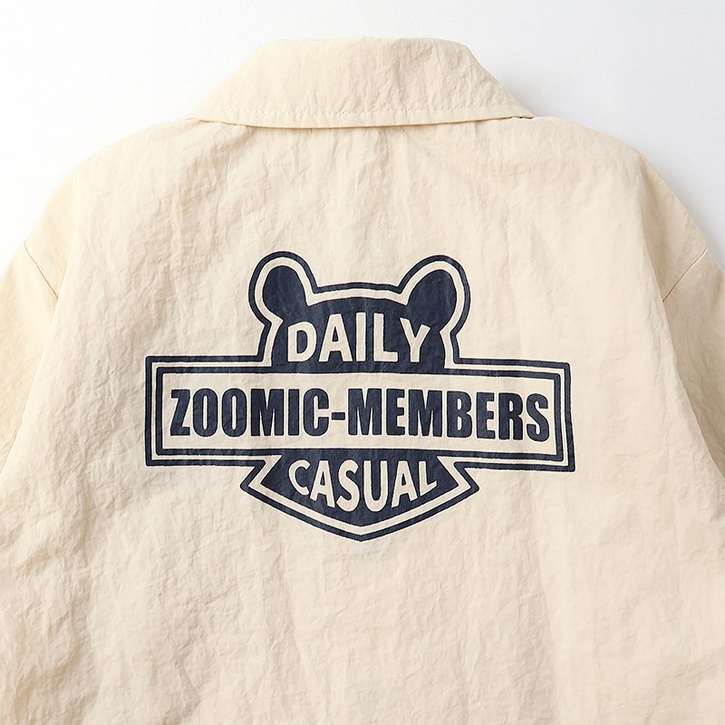 アップリケ刺繍コーチジャケット【ZOOMICズーミック】