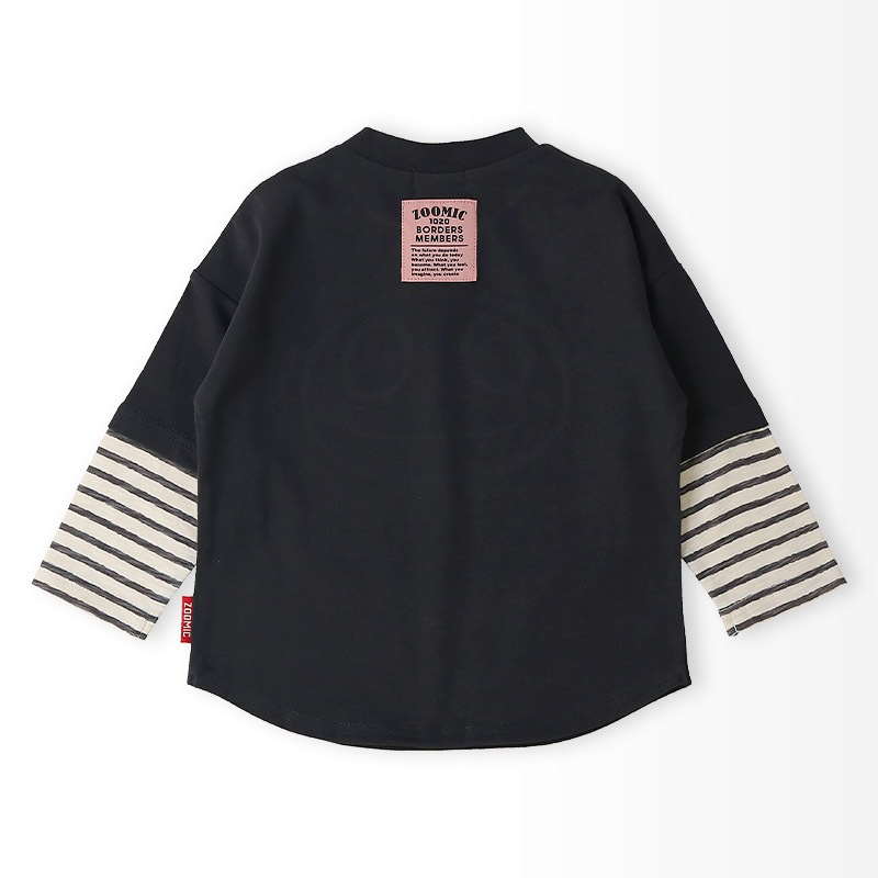 デニムアップリケ切替Tシャツ【ZOOMICズーミック】