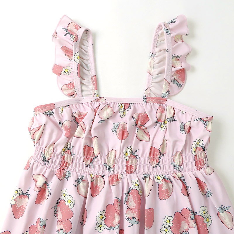 UVカット イチゴセパレート水着｜100-130cm