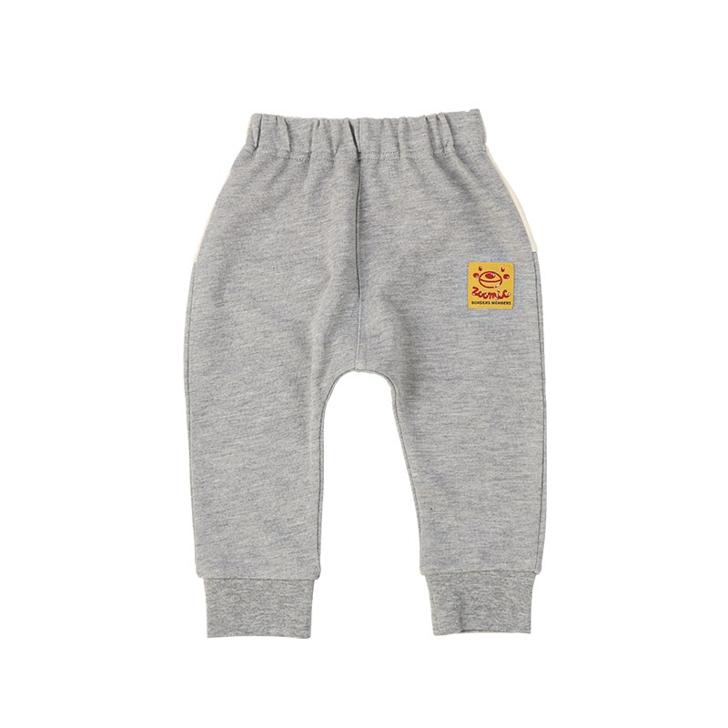 キッズ ロングパンツ 10分丈 男の子 女の子 ミニ裏毛 切替 動物 アニマル くま パンダ 男の子 女の子 (80-130cm)【 ZOOMIC ズーミック 】 ベビー ズボン サルエル 裾リブ ストレッチ スウェット オムライス カレーライス 食べ物 80cm 90cm 95cm 100cm 110cm 120cm 130cm