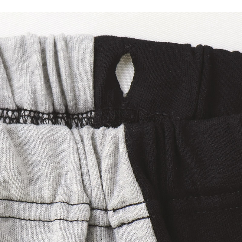 キッズ ロングパンツ 10分丈 男の子 女の子 ミニ裏毛 切替 動物 アニマル くま パンダ 男の子 女の子 (80-130cm)【 ZOOMIC ズーミック 】 ベビー ズボン サルエル 裾リブ ストレッチ スウェット オムライス カレーライス 食べ物 80cm 90cm 95cm 100cm 110cm 120cm 130cm