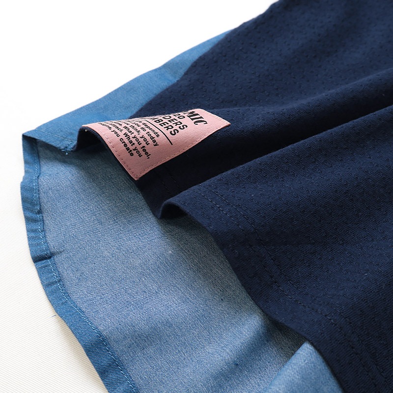 デザインポケット付きデニム切替Tシャツ【ZOOMICズーミック】