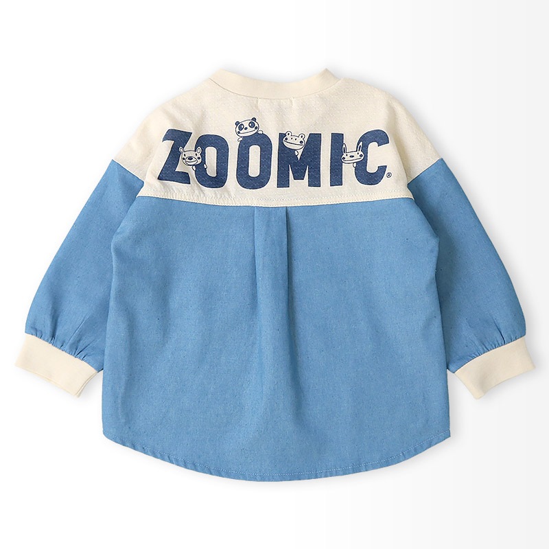 デザインポケット付きデニム切替Tシャツ【ZOOMICズーミック】