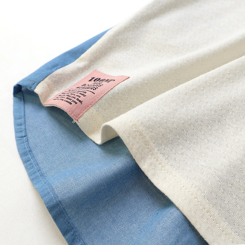 デザインポケット付きデニム切替Tシャツ【ZOOMICズーミック】