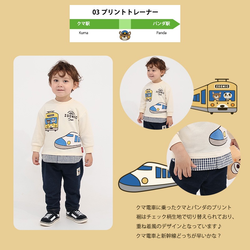 【ご予約受付中】 2026年 キッズ ベビー 新春福袋 6点セット フリースジャケット ロンT 長袖Tシャツ スウェット トレーナー 裏毛 パンツ 保温保冷バッグ 【ZOOMIC ズーミック】 ハッピーバッグ カットソー 新幹線 電車 乗り物 男の子 ボーイズ 80 90 95 100 110 120 130