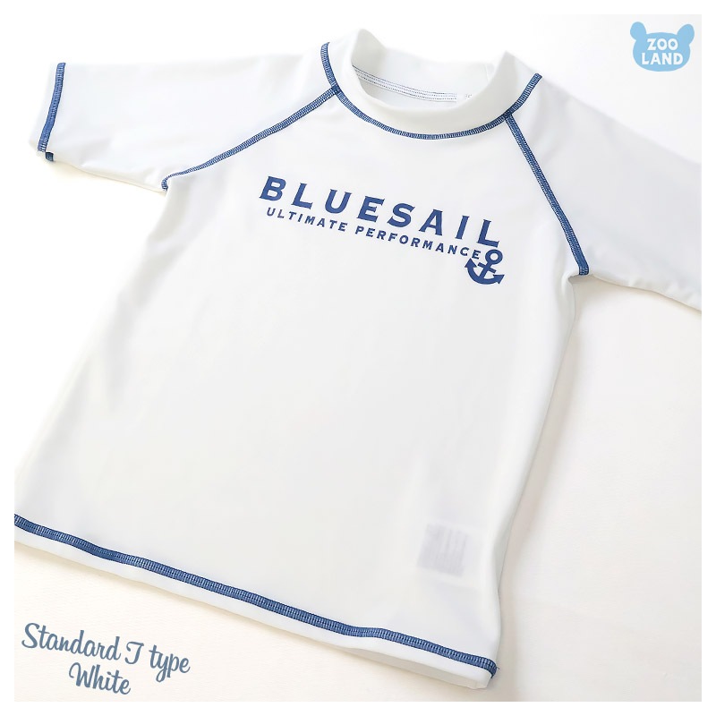 子供 水着 半袖 ラッシュガード ロゴ UV加工 UPF50＋ ( 100-130cm ) シンプル 定番 スクール 子供 キッズ ジュニア 男の子 プール 海水浴 スイミング スクール水着 小学校 子供用 こども 男児 小学生 レジャー 夏 水遊び 100cm 110cm 120cm 130cm 