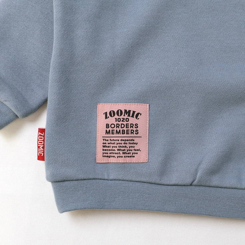 デニムアップリケトレーナー【ZOOMICズーミック】