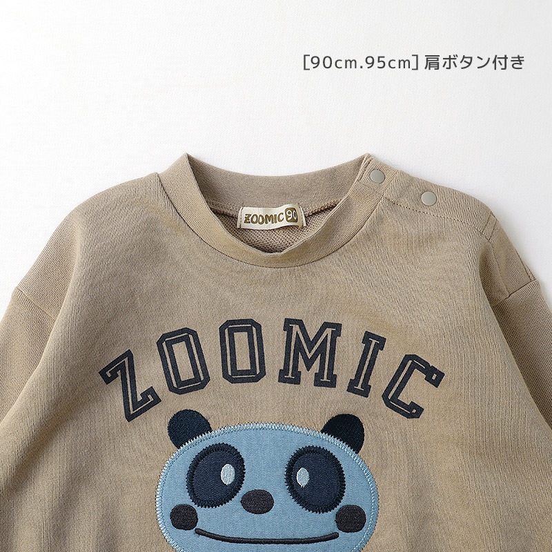 デニムアップリケトレーナー【ZOOMICズーミック】