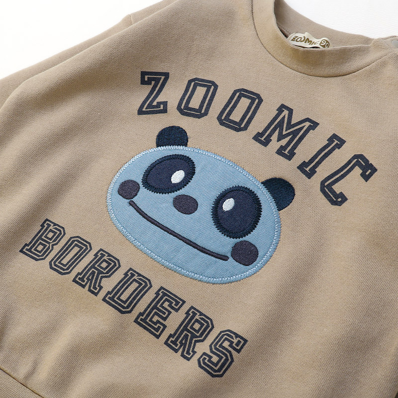 デニムアップリケトレーナー【ZOOMICズーミック】