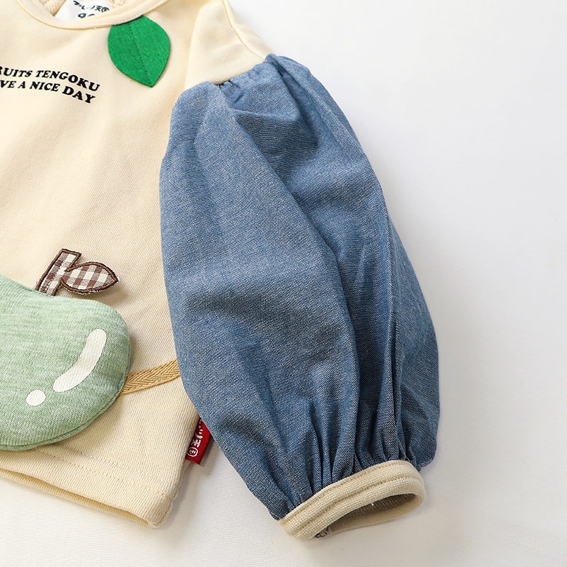 グリーンアップル/イチゴのポシェット風トレーナー【フルーツ天国】