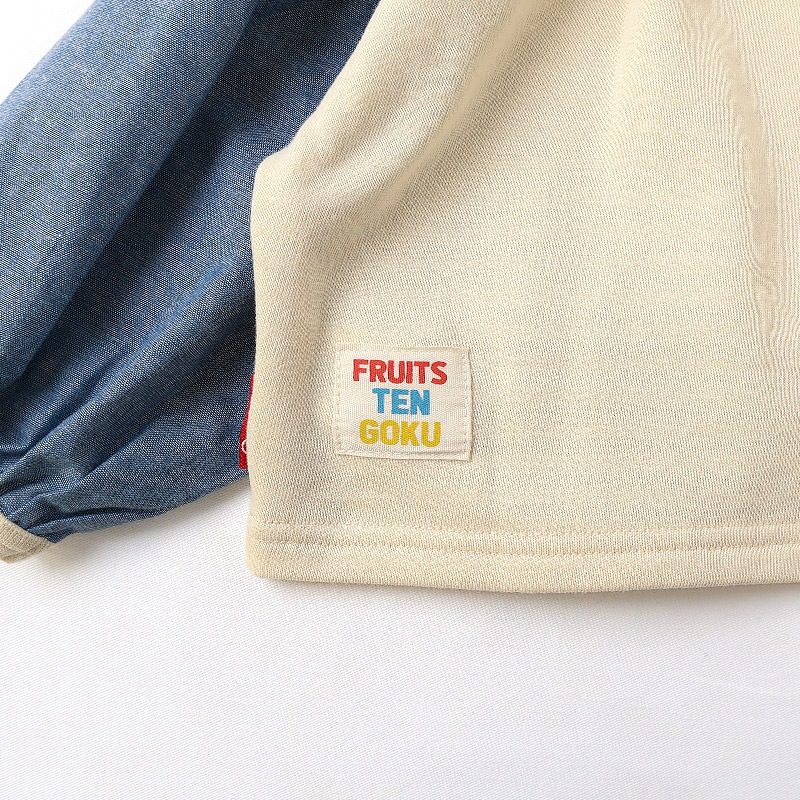 グリーンアップル/イチゴのポシェット風トレーナー【フルーツ天国】