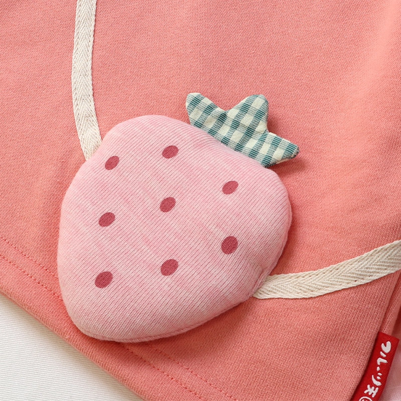 グリーンアップル/イチゴのポシェット風トレーナー【フルーツ天国】