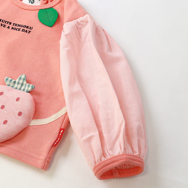 グリーンアップル/イチゴのポシェット風トレーナー【フルーツ天国】