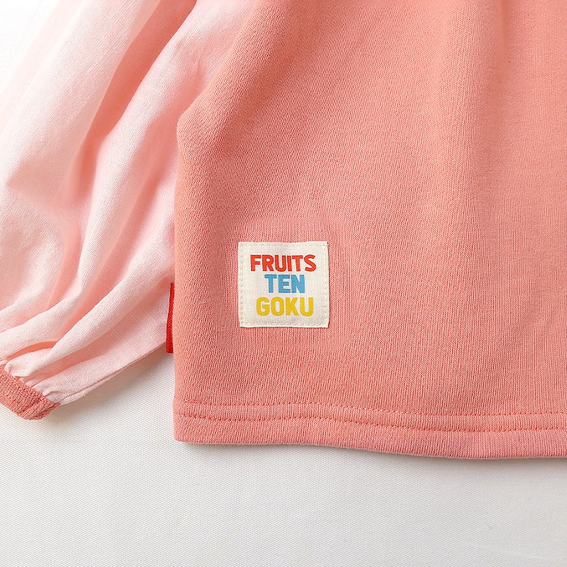 グリーンアップル/イチゴのポシェット風トレーナー【フルーツ天国】