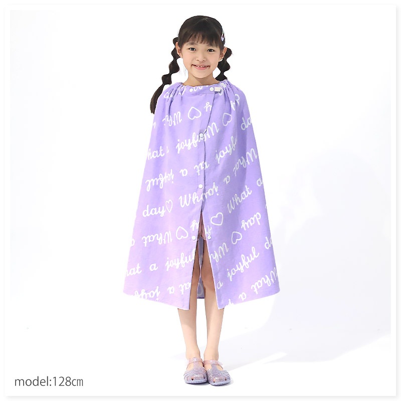 【送料無料】 ラップタオル 80cm キッズ プールタオル 男の子 女の子 巻きタオル 子供用 綿100％ コットン お名前タグ付 水着用品 バスタオル 120cm 着替え スイミング プール お風呂 温泉 海水浴 水遊び 川遊び 通園 通学 プレゼント ギフト スター ハート 文字 可愛い おしゃれ