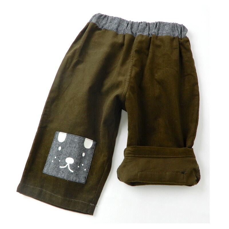 子供服 ボトムス ズードッグ シャツコール７分丈パンツ ( 80-130cm)【ZOODOG】 キッズ ベビー ベビー服 かわいい わんこ ワンちゃん 二次加工 男の子 男子 男児 ブランド ファッション ブランド ファッション