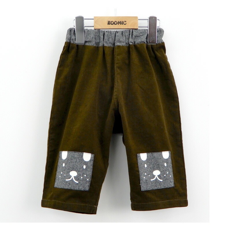 子供服 ボトムス ズードッグ シャツコール７分丈パンツ ( 80-130cm)【ZOODOG】 キッズ ベビー ベビー服 かわいい わんこ ワンちゃん 二次加工 男の子 男子 男児 ブランド ファッション ブランド ファッション