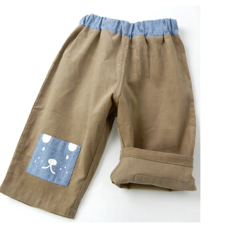 子供服 ボトムス ズードッグ シャツコール７分丈パンツ ( 80-130cm)【ZOODOG】 キッズ ベビー ベビー服 かわいい わんこ ワンちゃん 二次加工 男の子 男子 男児 ブランド ファッション ブランド ファッション