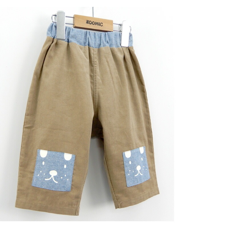 子供服 ボトムス ズードッグ シャツコール７分丈パンツ ( 80-130cm)【ZOODOG】 キッズ ベビー ベビー服 かわいい わんこ ワンちゃん 二次加工 男の子 男子 男児 ブランド ファッション ブランド ファッション