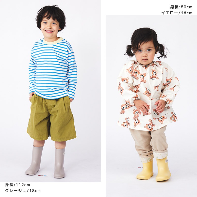 レインブーツ キッズ 完全防水 日本製 ショート丈 ロング丈 【ZOOMIC ズーミック】 長靴 雨靴 ミドル丈 ブーツ シューズ アウトドア 雪遊び 外遊び 通園 通学 新学期 男の子 女の子 梅雨 子供 ベビー 13cm 14cm 15cm 16cm 17cm 18cm 19cm