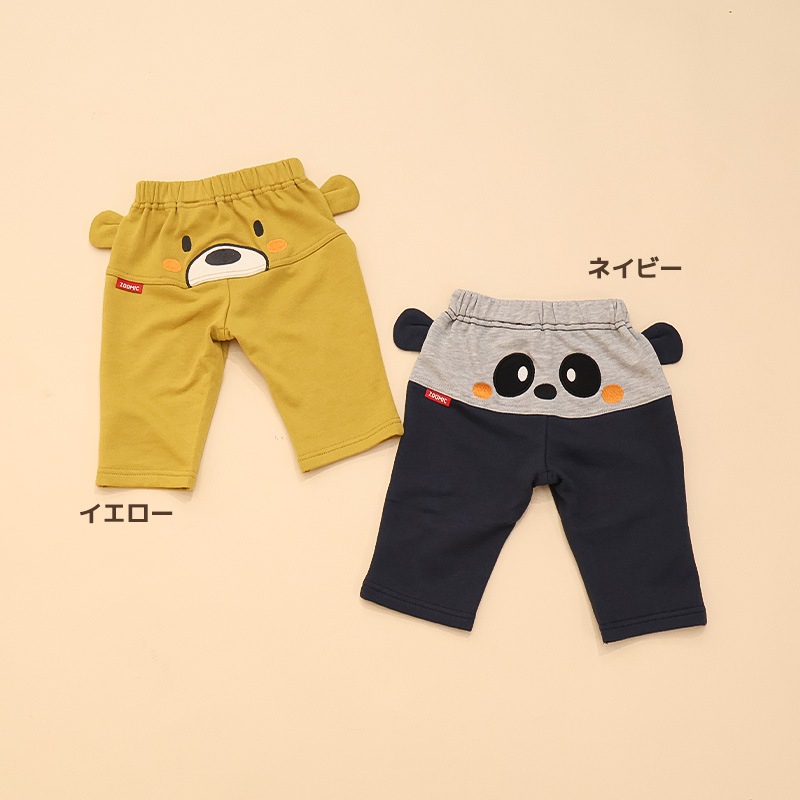 耳付きフェイス刺繍パンツ【ZOOMICズーミック】