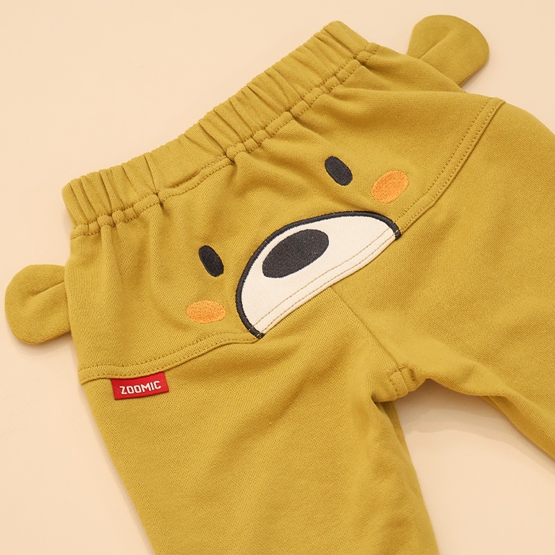 耳付きフェイス刺繍パンツ【ZOOMICズーミック】