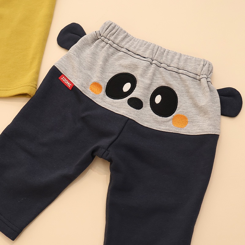 耳付きフェイス刺繍パンツ【ZOOMICズーミック】