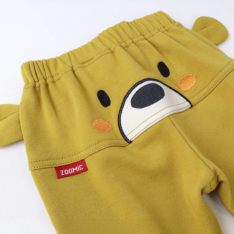 耳付きフェイス刺繍パンツ【ZOOMICズーミック】