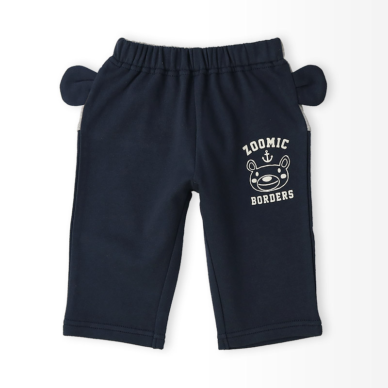 耳付きフェイス刺繍パンツ【ZOOMICズーミック】