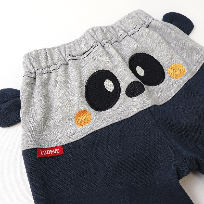 耳付きフェイス刺繍パンツ【ZOOMICズーミック】