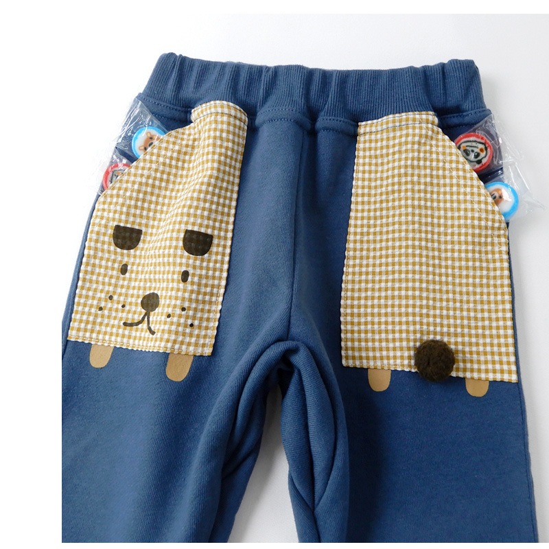 子供服 ボトムス ズードッグ デザインポケパンツ ( 80-130cm)【ZOODOG】 キッズ ベビー ベビー服 かわいい わんこ ワンちゃん 二次加工 男の子 男子 男児 ブランド ファッション ブランド ファッション