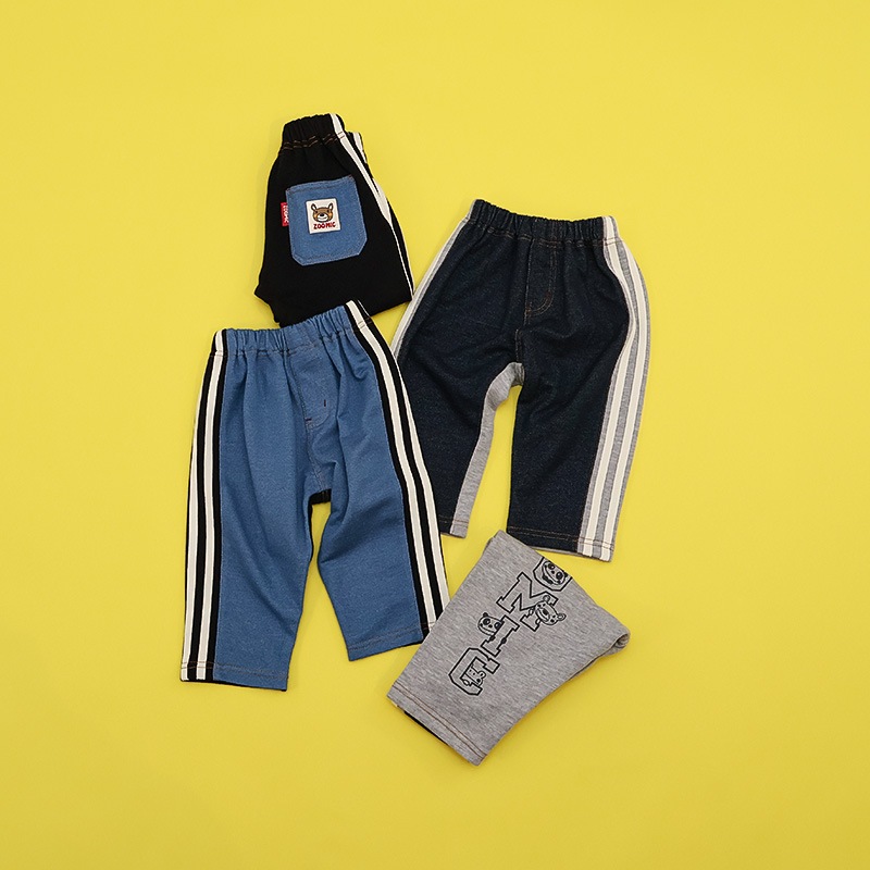 デニム切替サイドラインパンツ【ZOOMICズーミック】