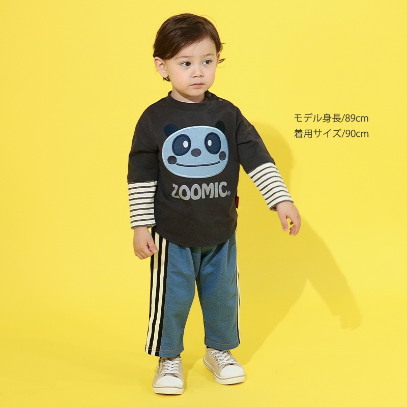 デニム切替サイドラインパンツ【ZOOMICズーミック】