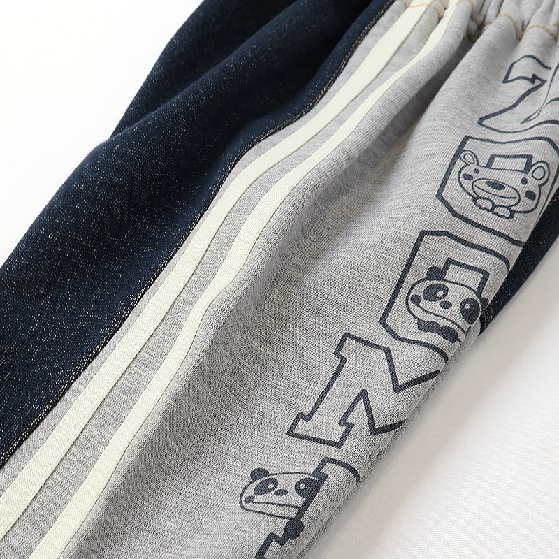 デニム切替サイドラインパンツ【ZOOMICズーミック】