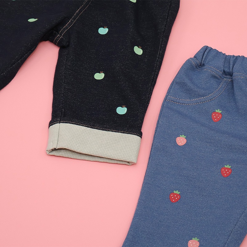 フルーツプリント7分丈パンツ【フルーツ天国】