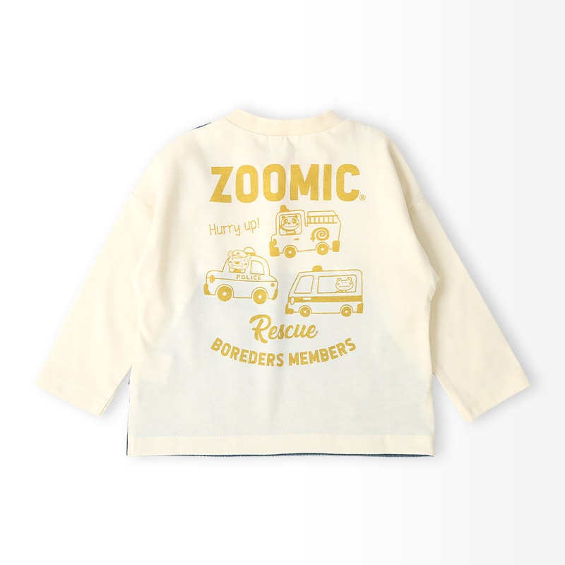 コーデュロイオーバーオール風ロンT【ZOOMICズーミック】