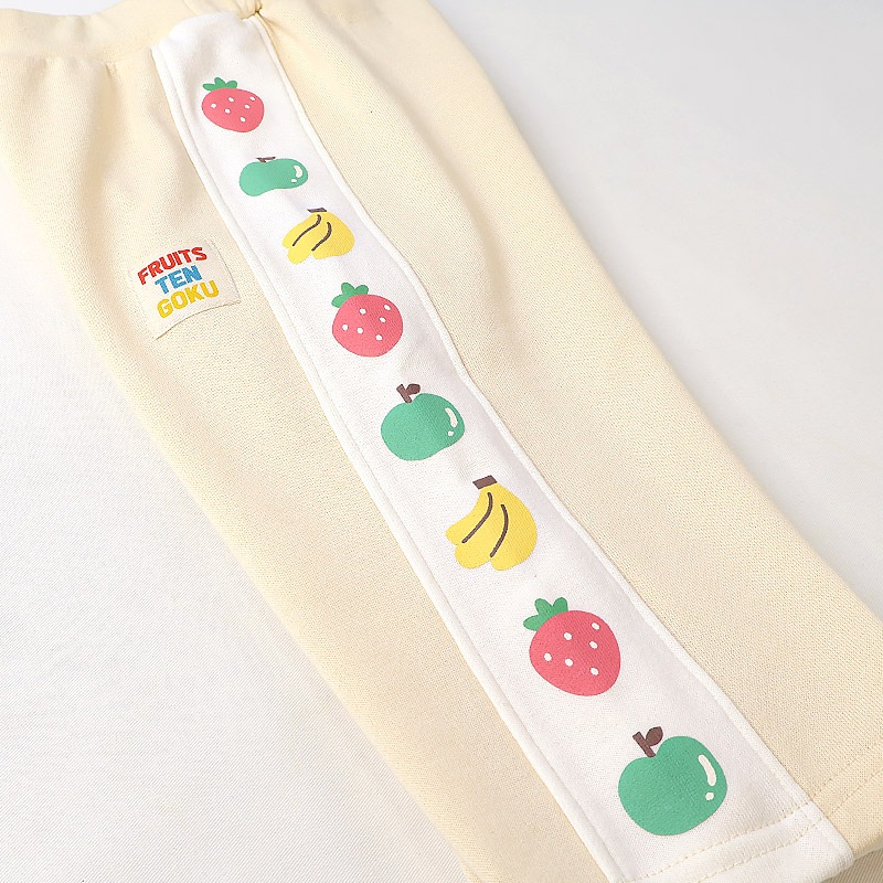 フルーツ柄サイドラインパンツ【フルーツ天国】