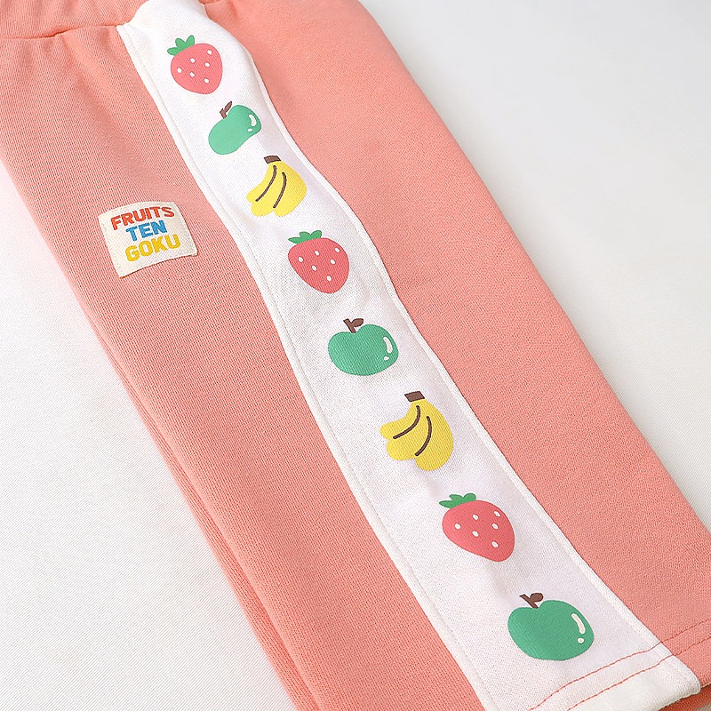 フルーツ柄サイドラインパンツ【フルーツ天国】