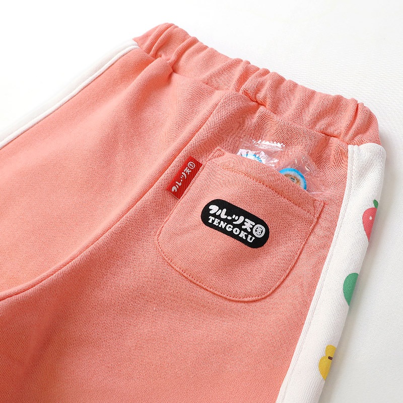 フルーツ柄サイドラインパンツ【フルーツ天国】