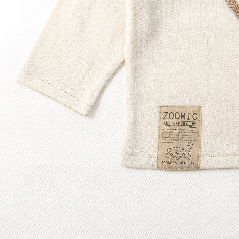 ふっくらメロンパン長袖Tシャツ|80-130cm【 ZOOMIC ズーミック パン屋シリーズ 】