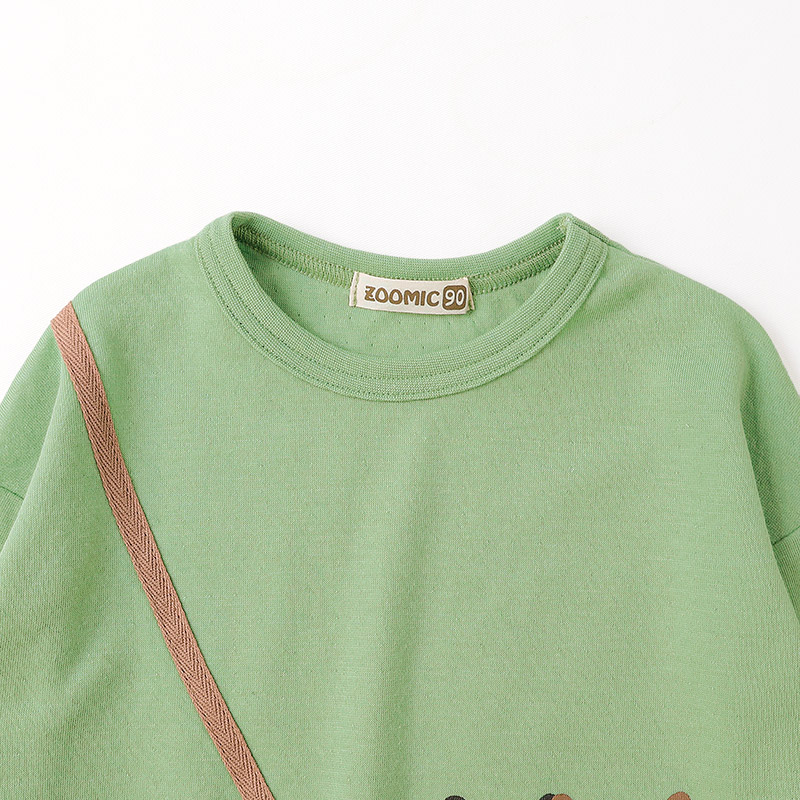 ふっくらメロンパン長袖Tシャツ|80-130cm【 ZOOMIC ズーミック パン屋シリーズ 】