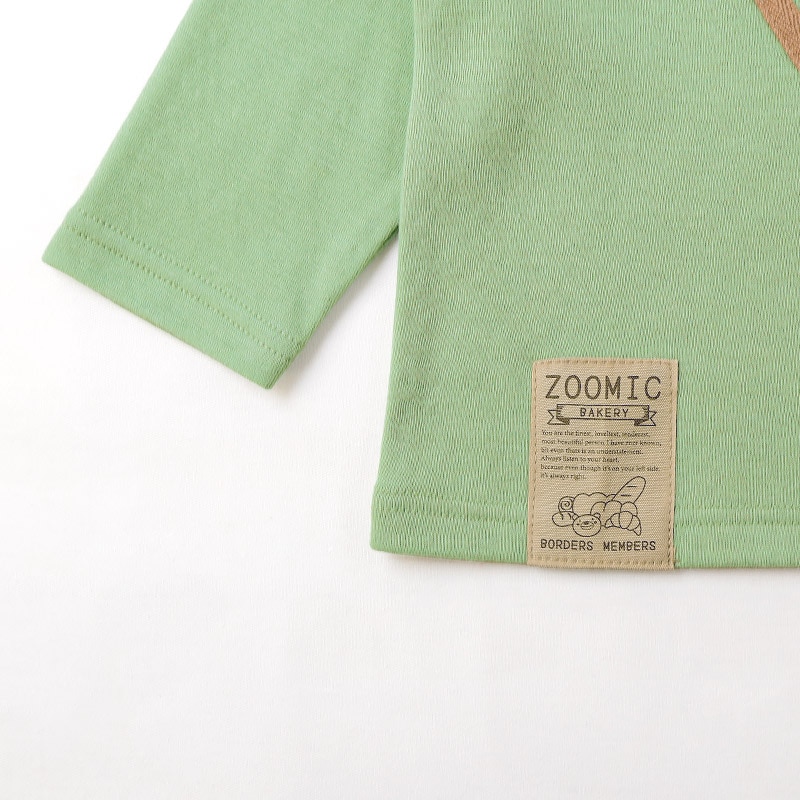 ふっくらメロンパン長袖Tシャツ|80-130cm【 ZOOMIC ズーミック パン屋シリーズ 】