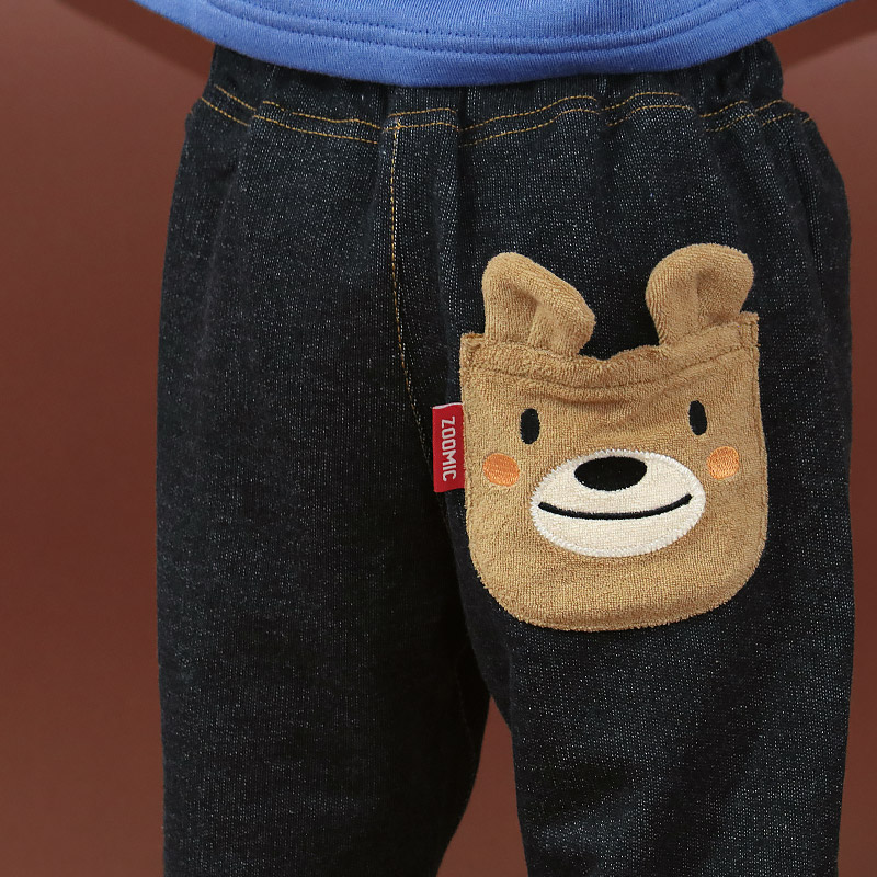 チケット付きニットデニムパンツ【ZOOMICズーミック】<