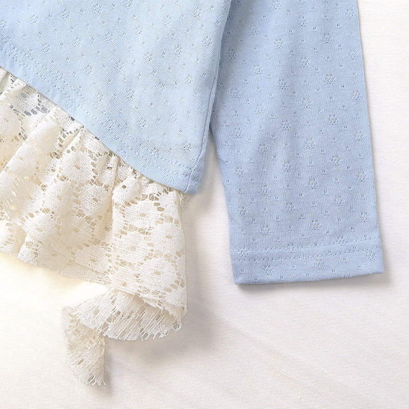 裾レースフリルTシャツ【Uzulandウズランド】