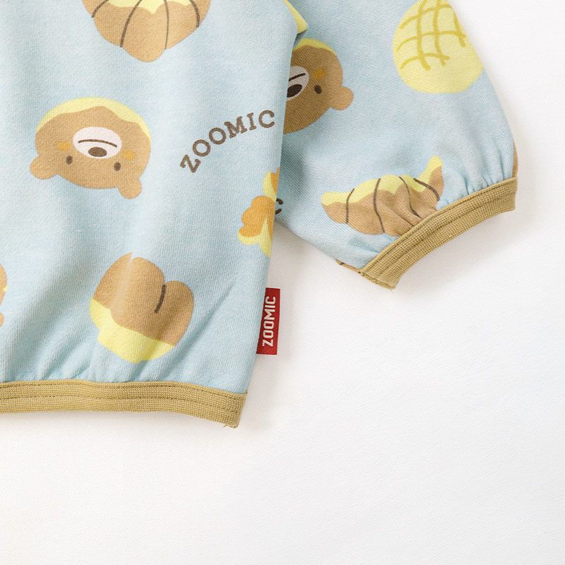 ZOOMIC パンいっぱい総柄トレーナー｜80-130cm【 ZOOMIC ズーミック パン屋シリーズ 】