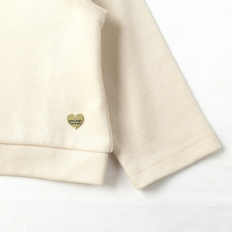 スカラップ衿付きカーディガン【Uzulandウズランド】