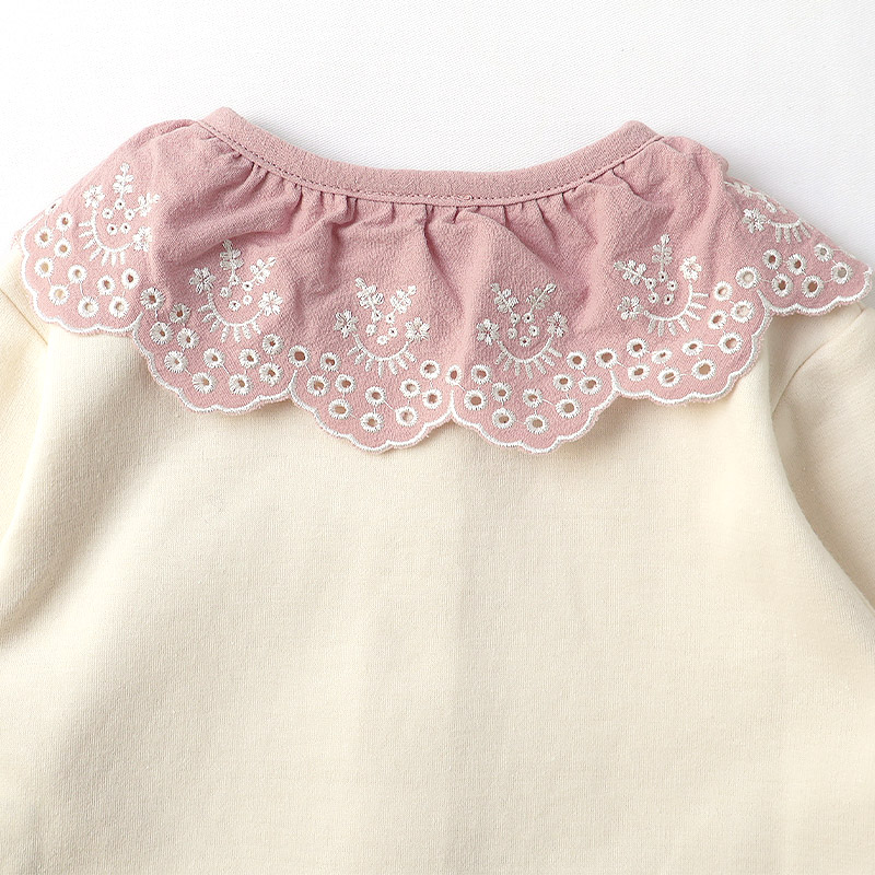 スカラップ衿付きカーディガン【Uzulandウズランド】