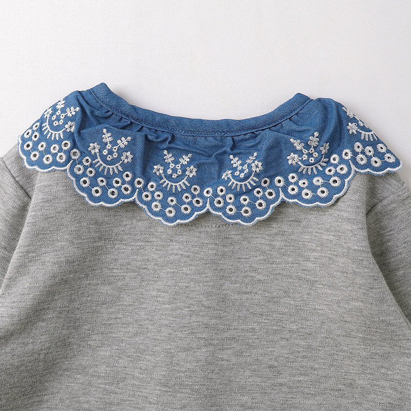 スカラップ衿付きカーディガン【Uzulandウズランド】